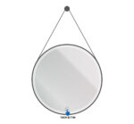ALONI RONDE LED SPIEGEL MET BAND (Ø80CM) MAT ZWART