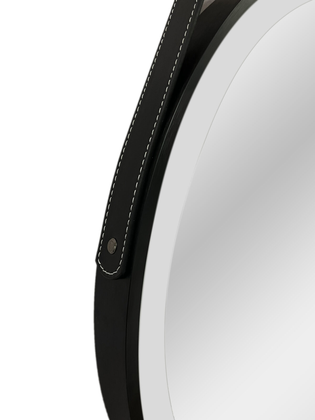 Aloni Ronde Led Spiegel Met Band (Ø60cm) Mat Zwart - Afbeelding 2