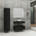 Armoire Bas Aloni Lina (80cm) - Noir Mat – Image 6