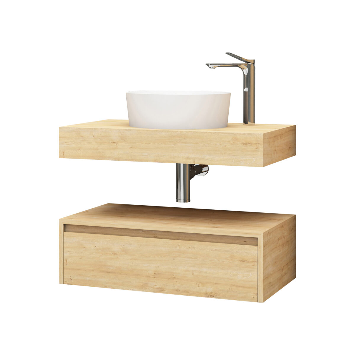 Armoire Bas Aloni Lina (80cm) - Noir Mat – Image 13