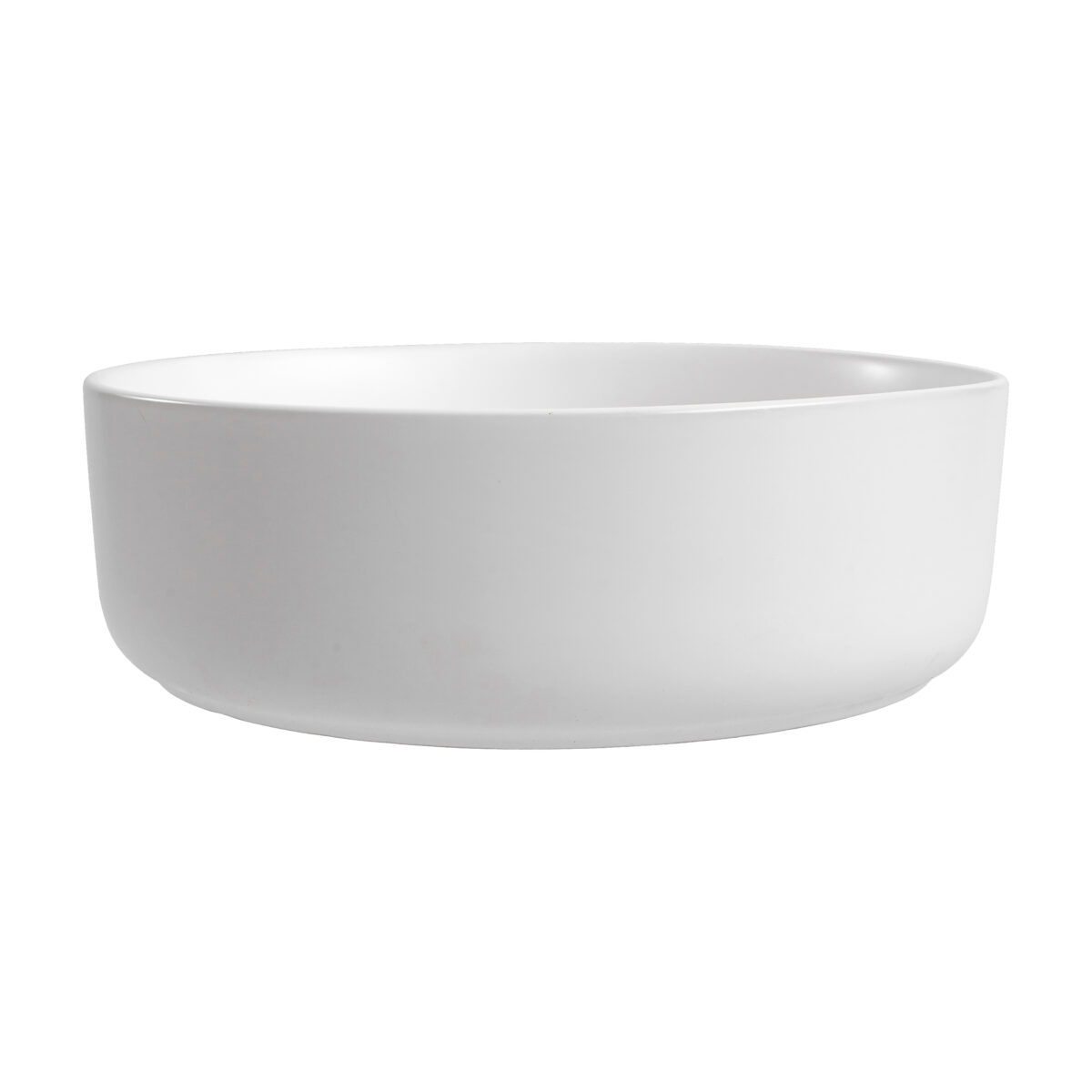 ALONI FIRA WASHBASIN – COUNTERTOP – Sans trop-plein – WITHOUT TAP HOLE – WITH CLICK-CLACK WASTE – Céramique – 36X12.5X36 CM – Blanc mat – Image 5