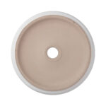 ALONI FIRA WASHBASIN – COUNTERTOP – WITHOUT OVERFLOW – WITHOUT TAP HOLE – WITH CLICK-CLACK WASTE – CERAMIC – 36X12.5X36 CM – MATT WHITE - Image 6