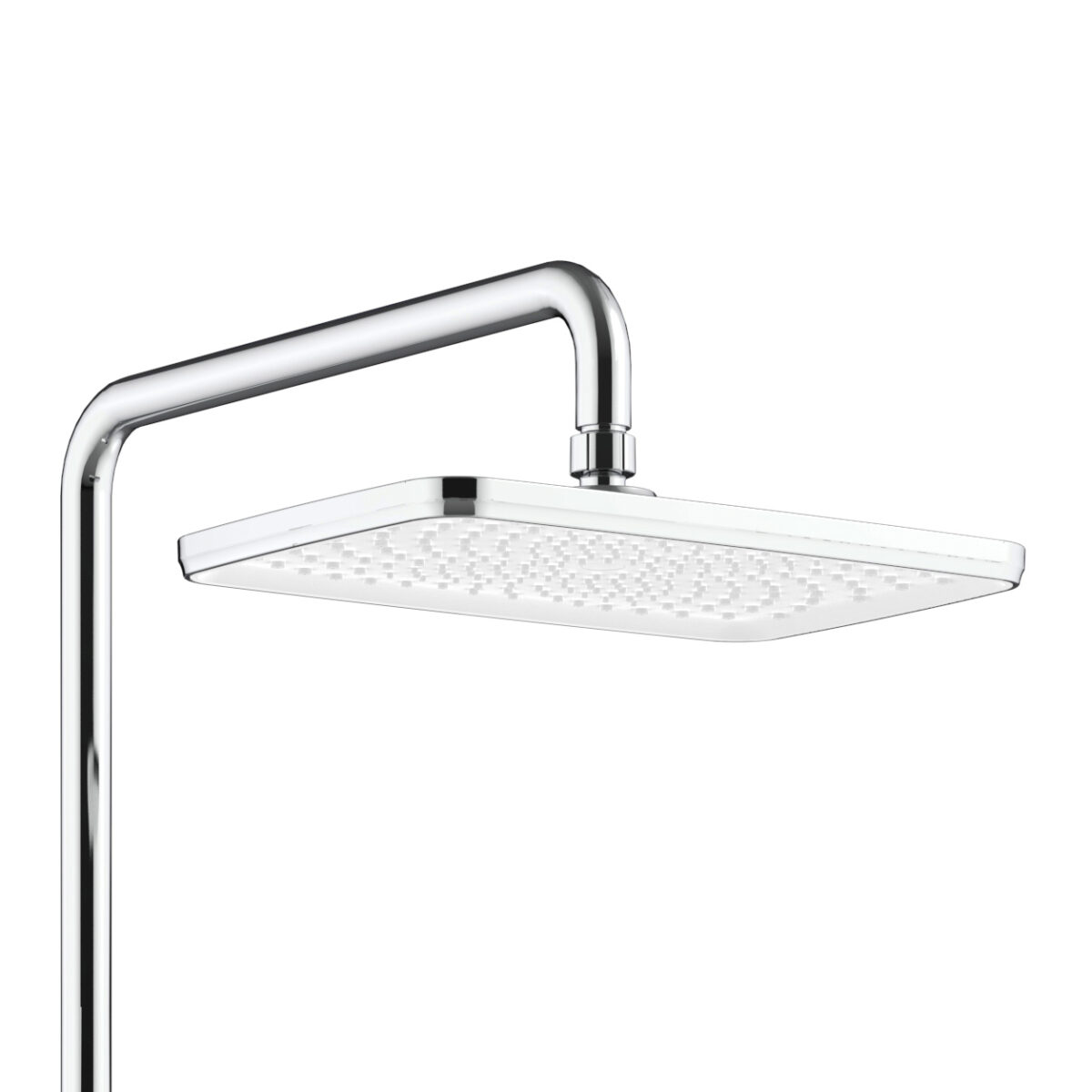Aloni Mitigeur De Douche Thermostatique Avec Etagere Chrome Blanc – Image 2