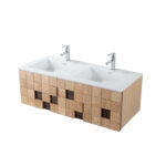 MIMOZA WASTAFELKAST - 1 LADE - Greeploos - SOFT CLOSE – 119X40X52 CM - LICHT EIKEN - Afbeelding 7