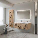 MIMOZA WASTAFELKAST - 1 LADE - Greeploos - SOFT CLOSE – 119X40X52 CM - LICHT EIKEN - Afbeelding 9