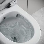 CREAVIT NESS WALL-HUNG TOILET WITH BIDET - TORNADO FLUSH - RIMLESS - WITHOUT TOILET SEAT - GLOSSY WHITE - Image 2