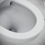 CREAVIT NESS WALL-HUNG TOILET - TORNADO FLUSH - RIMLESS - WITHOUT TOILET SEAT - GLOSSY WHITE - Afbeelding 2