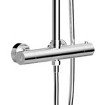 ALONI OPTIMA RONDO RAIN SHOWER SET – THERMOSTATIC – EXPOSED – BELGAQUA – CHROME - Image 2