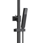 ALONI OPTIMA QUADRO RAIN SHOWER SET – THERMOSTATIC – EXPOSED – BELGAQUA – MATT BLACK – Image 3