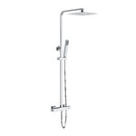 ALONI OPTIMA QUADRO RAIN SHOWER SET – THERMOSTATIC – EXPOSED – BELGAQUA – CHROME