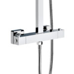 ALONI OPTIMA QUADRO RAIN SHOWER SET – THERMOSTATIC – EXPOSED – BELGAQUA – CHROME – Image 2