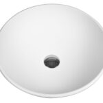 ALONI PER SOLID SURFACE TOP-MOUNTED WASHBOWL (42X14CM) - MATTE WHITE