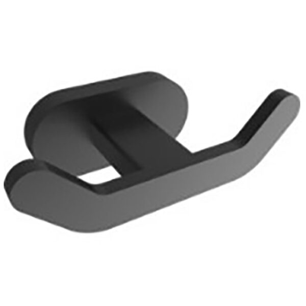 WALL HOOK DOUBLE BLACK