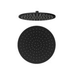 UNIFORMA OVERHEAD SHOWER – ROUND DESIGN – 30 CM DIAMETER – Noir mat (PVD)