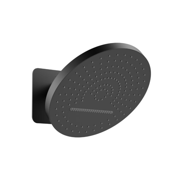 DOUCHE DE TÊTE UNIFORMA TROPICAL RAIN XL - 2 FONCTIONS - MONTAGE MURAL - AVEC BOÎTIER ENCASTRÉ - 32 CM - NOIR MAT (PVD)