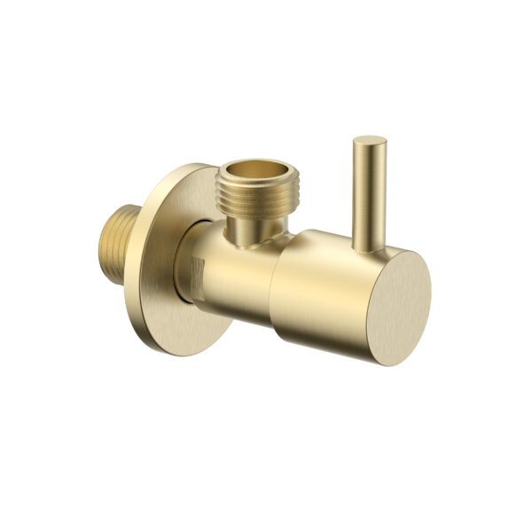 UNIFORMA ANGLE VALVE – 1/2" X 3/8" – Geborsteld goud (PVD)