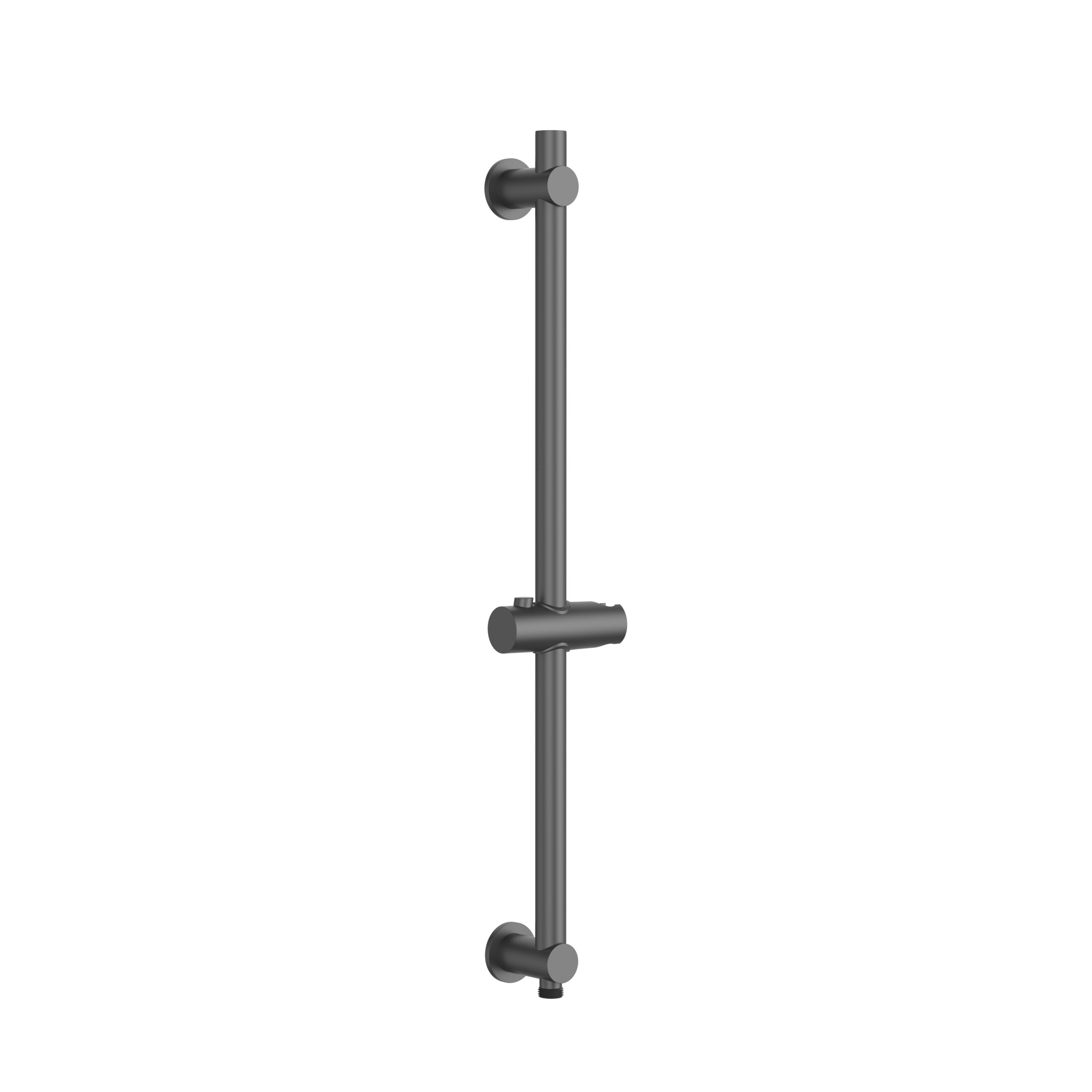 PRM3305-GG-3.jpg UNIFORMA SHOWER SLIDE BAR – WITH WATER CONNECTION – 69 CM – GUNMETAL (PVD) - Image 1