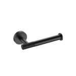 STRIA TOILET ROLL HOLDER WITH FIXED ARM – REFINED RIBBED FINISH – MATT BLACK (PVD)