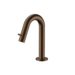 ROBINET EAU FROIDE STRIA - BEC COURBE - SANS VIDAGE - BRONZE BRUN (PVD)