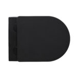 Aloni Pro Wall-Hung Toilet – Tornado Flush – Rimless – With Seat – Duroplast – Soft Close – Quick Release – Compact 49 Cm – 36x32x49 Cm – Noir Mat – Image 6