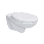 Aloni Pro Wall-Hung Toilet - Rimless - With Seat - Thermoplast (Pp) - Softclose - Quick Release - 35.5x41x54.5 Cm - Blanc Brillant – Image 2