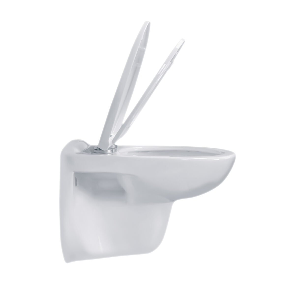 Aloni Pro Wall-Hung Toilet - Rimless - With Seat - Thermoplast (Pp) - Softclose - Quick Release - 35.5x41x54.5 Cm - Blanc Brillant – Image 5