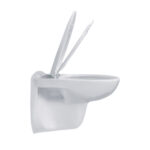 Aloni Pro Wall-Hung Toilet - Rimless - With Seat - Thermoplast (Pp) - Softclose - Quick Release - 35.5x41x54.5 Cm - Blanc Brillant – Image 5