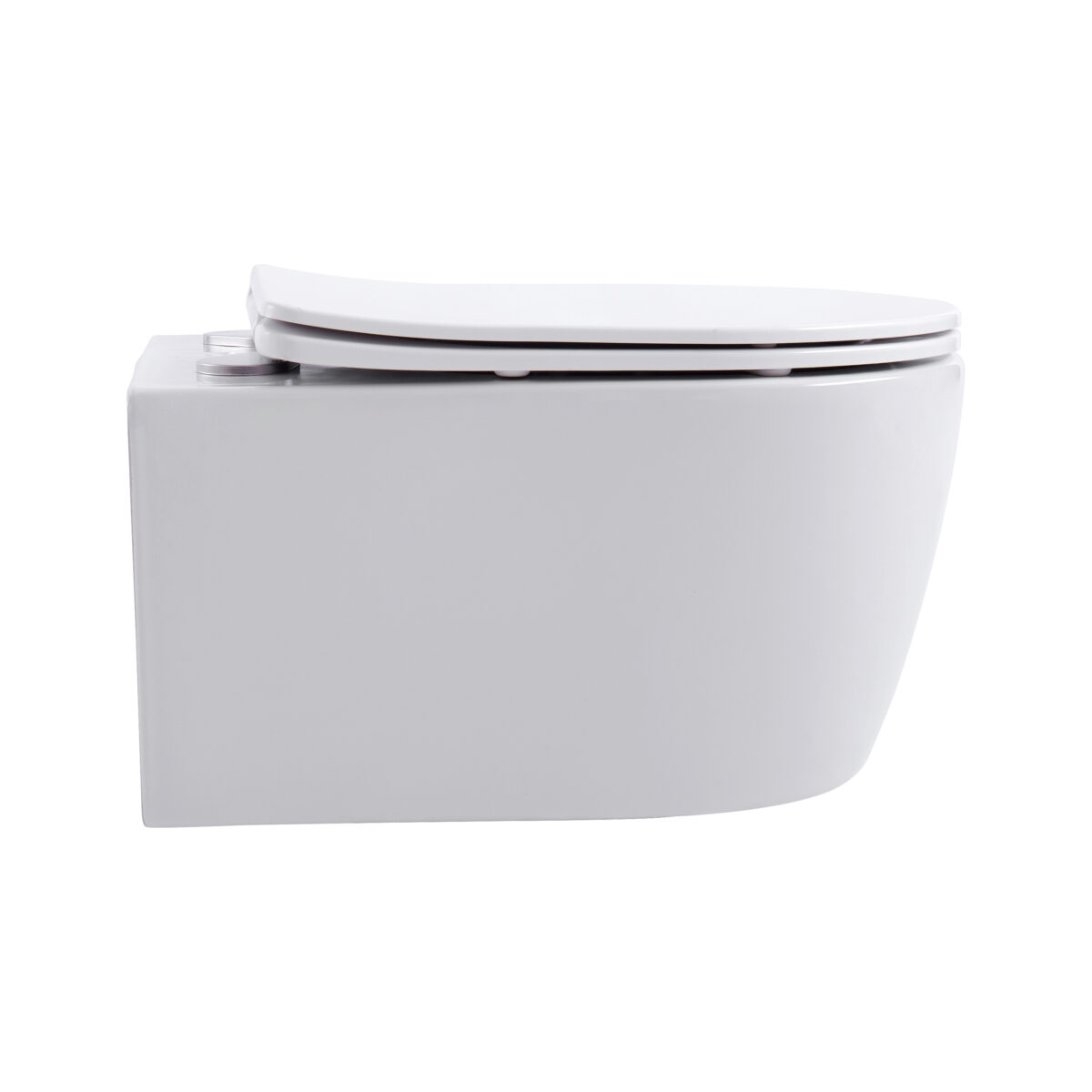 Aloni Pro Wall-Hung Toilet - Rimless - With Seat - Duroplast - Softclose - Quick Release - Compact 49 Cm - 36x25x49 Cm - Blanc Brillant – Image 5