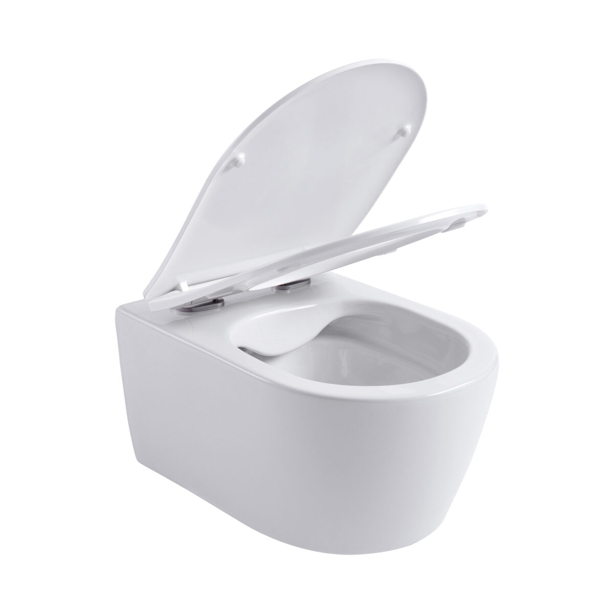Aloni Pro Wall-Hung Toilet - Rimless - With Seat - Duroplast - Softclose - Quick Release - Compact 49 Cm - 36x25x49 Cm - Blanc Brillant – Image 8