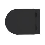 ALONI PRO WALL-HUNG TOILET - RIMLESS - WITH SEAT - DUROPLAST - SOFTCLOSE - QUICK RELEASE - COMPACT 49 CM - 36X25X49 CM - MATT BLACK - Image 7