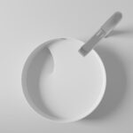 Creavit Ruby Rb141 Lavabo - Comptoir - Céramique - Sans Trop-Plein - Sans Trou Pour Robineterie - 40x11x40 Cm - Blanc Brillant – Image 3