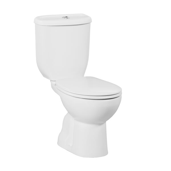 SEDEF VLOERTOILETPAN WIT, MET SPRAYER (BIDET), S-TRAP