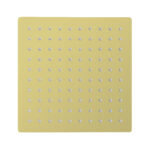 SQUARE RAINSHOWER BRUSHED GOLD