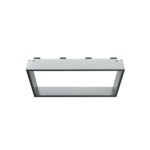 NICHE EN SAILLIE POUR MUR DE DOUCHE - 4 CROCHETS SERVIETTES - ALUMINIUM - 60X30X8 CM - ALUMINIUM BRILLANT