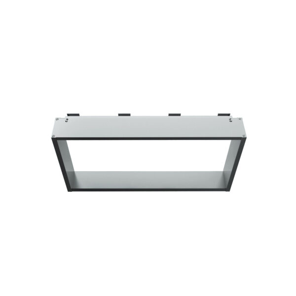 NICHE EN SAILLIE POUR MUR DE DOUCHE - 4 CROCHETS SERVIETTES - ALUMINIUM - 60X30X8 CM - ALUMINIUM BRILLANT