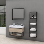 Armoire À Colonne Aloni Sharp (30x35x135cm) - Noisette – Image 10