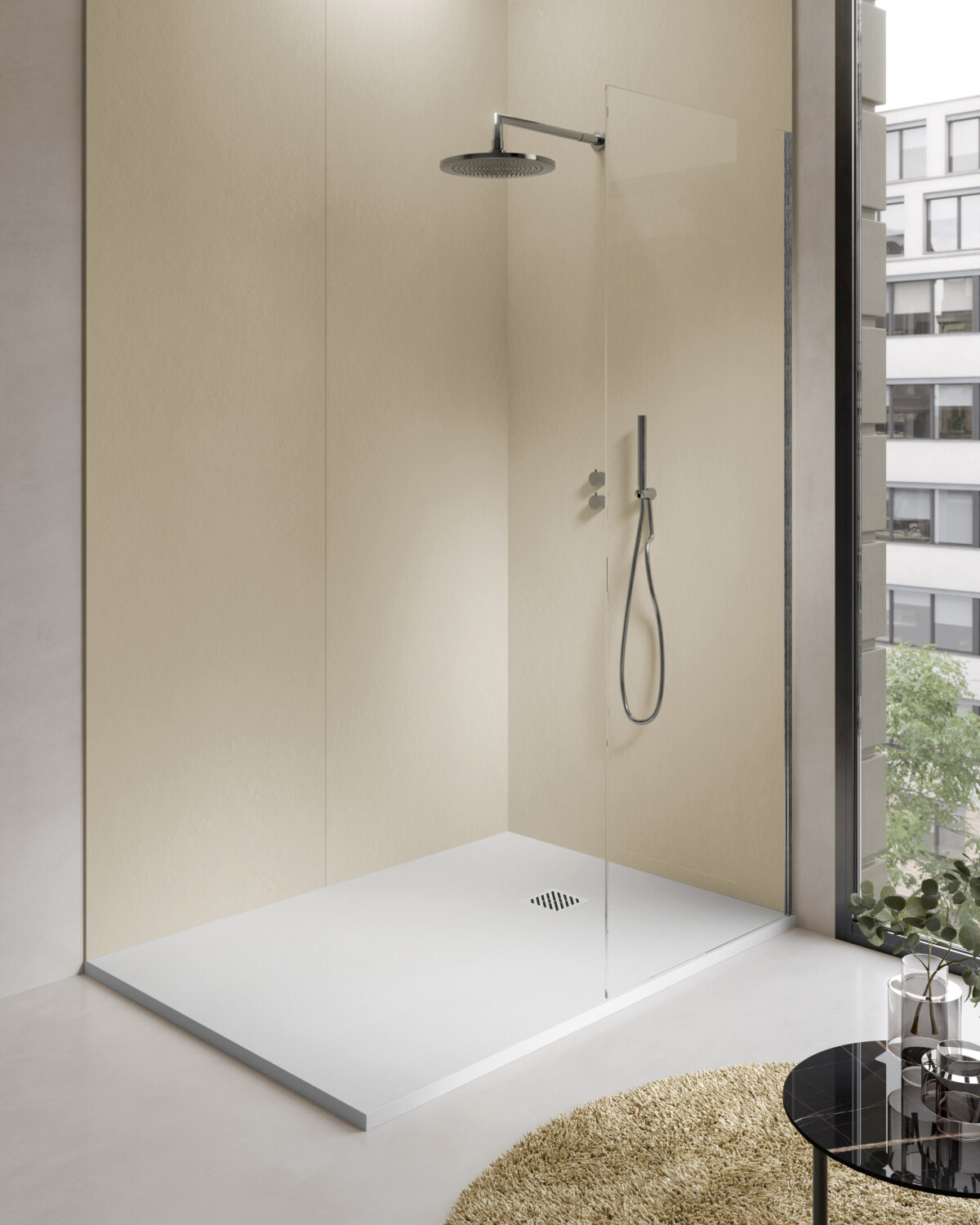 Aloni Madison Shower Tray - Composite - 120x90x3cm - Blanc Mat – Image 4