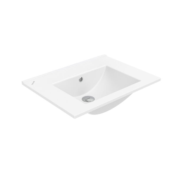 SU WASHBASIN - 1 BOWL - NO TAP HOLE - Keramiek - 60X45 CM - GLOSSY WHITE