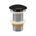 ALONI DRAIN PLUG - CLICK WASTE - CERAMIC - 5/4" - MATT BLACK