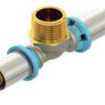 Erfu TÃ© M à Crimp Multilayer â 20 mm x 3/4" x 20 mm â raccord à sertir certifié DVGW, Multi-Profiles U/H/TH