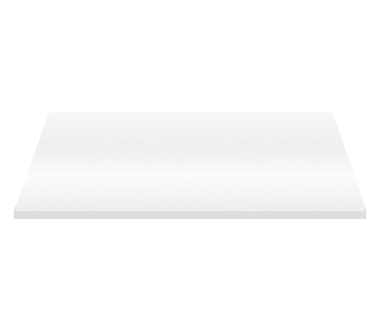 COMPTOIR DE LAVABO ALONI MDF (96,4X45,5X2,6 CM) - BLANC BRILLANT