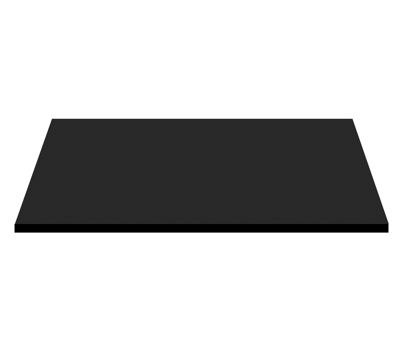 PLAN DE LAVABO ALONI MDF (96,4X45,5X2,6 CM) - NOIR MAT