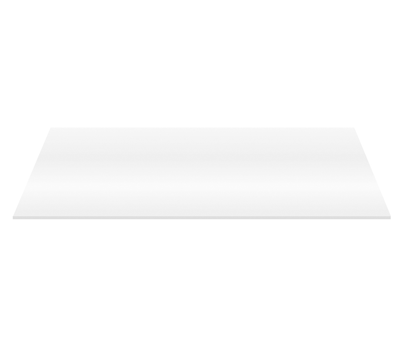 COMPTOIR DE LAVABO ALONI MDF (118,4X45,5X2,6 CM) - BLANC BRILLANT