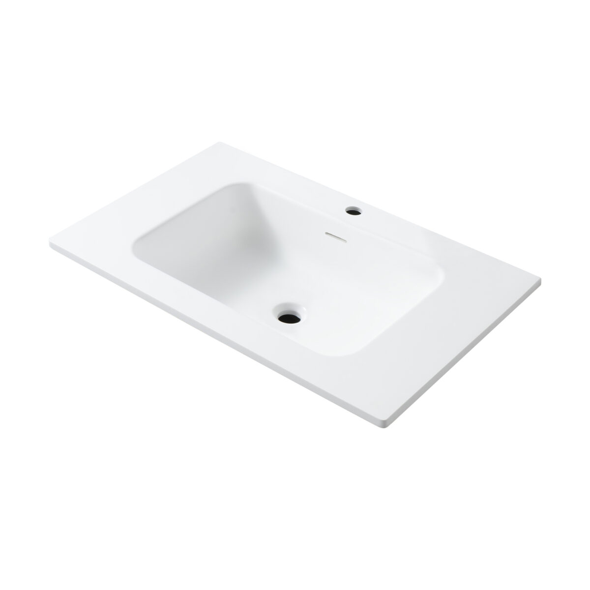 Meuble Lavabo Kamellia - 1 Tiroir - Sans Poignée - Fermeture Douce – 79x40x52 Cm - Noyer Clair – Image 19