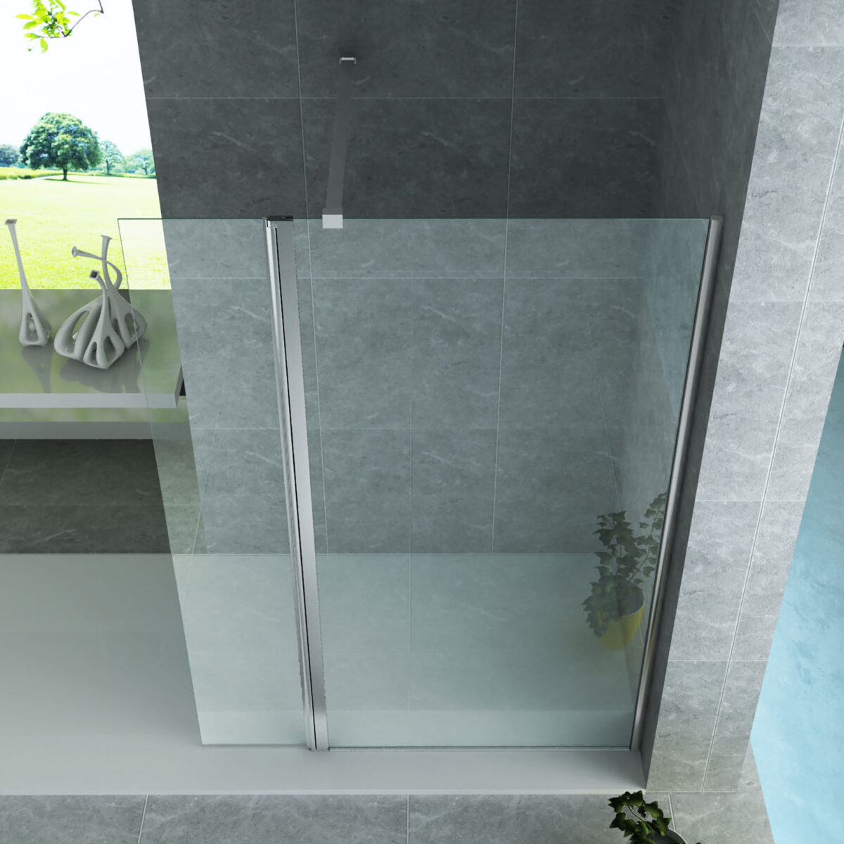 Panneau Latéral Pivotant Aloni 8mm (60x200cm) – Image 4