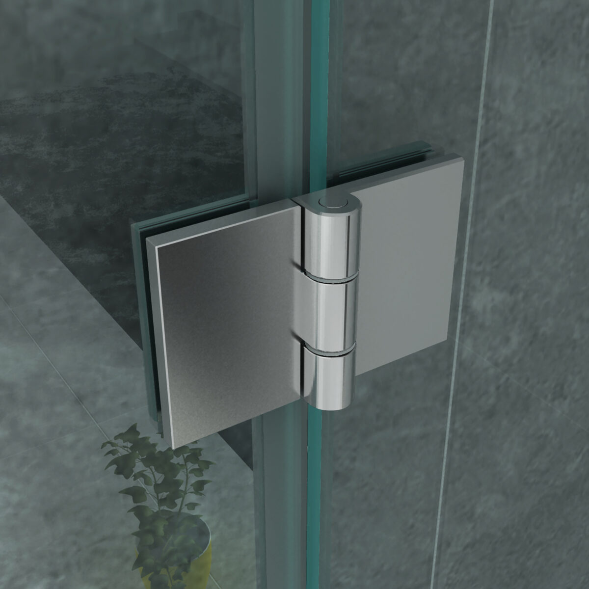 Cabine De Douche Aloni Avec Porte Battante, Panneau Fixe Et Panneau Latéral - Avec Traitement Anti-Calcaire - Réversible - Verre De Sécurité 8mm - 80x120x195 Cm - Chrome - Verre Clair – Image 5