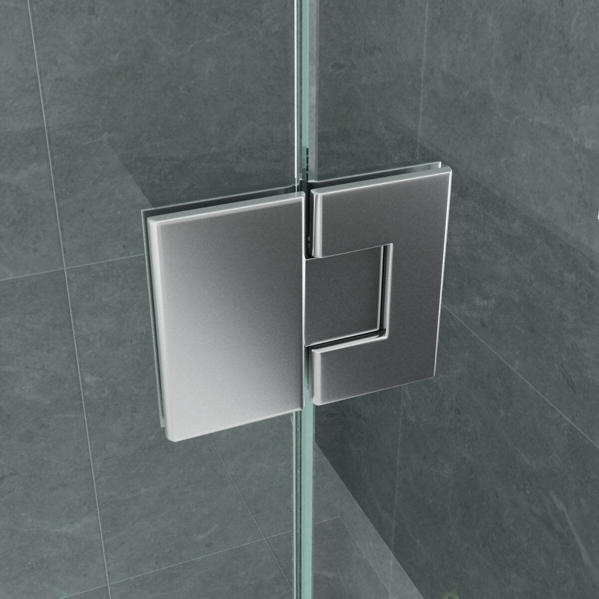 Cabine De Douche Aloni Avec Porte Battantes, 2 Panneaux Fixes Et Panneau Latéral - Avec Traitement Anti-Calcaire - Réversible - Verre De Sécurité 8mm - 90x120x195 Cm - Chrome - Verre Clair – Image 3
