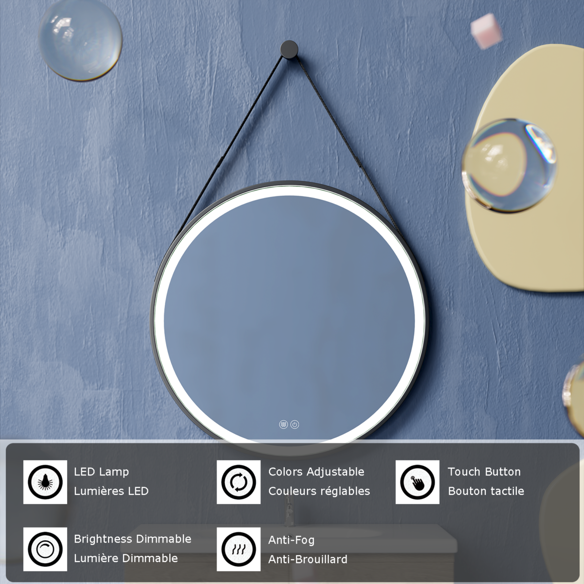 Erfu Mirror Led Anti Fog Ï60cm – Image 6