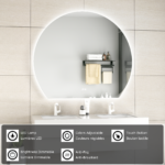 ERFU MIRROR LED ANTI FOG W120XH100CM - Image 7