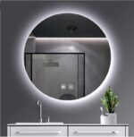MIROIR LED ROND ALONI OMEGA CHAUFFANT (Ø 120CM)